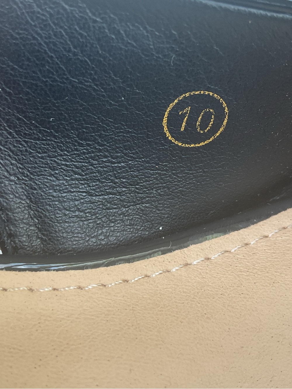 COUTGO Women Size 10 Black Patent Slingback Kitten Heels Gold Chain Pointed Toe - Picture 9 of 10